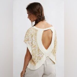 FP Movement My Time Tee Cream Leopard Print